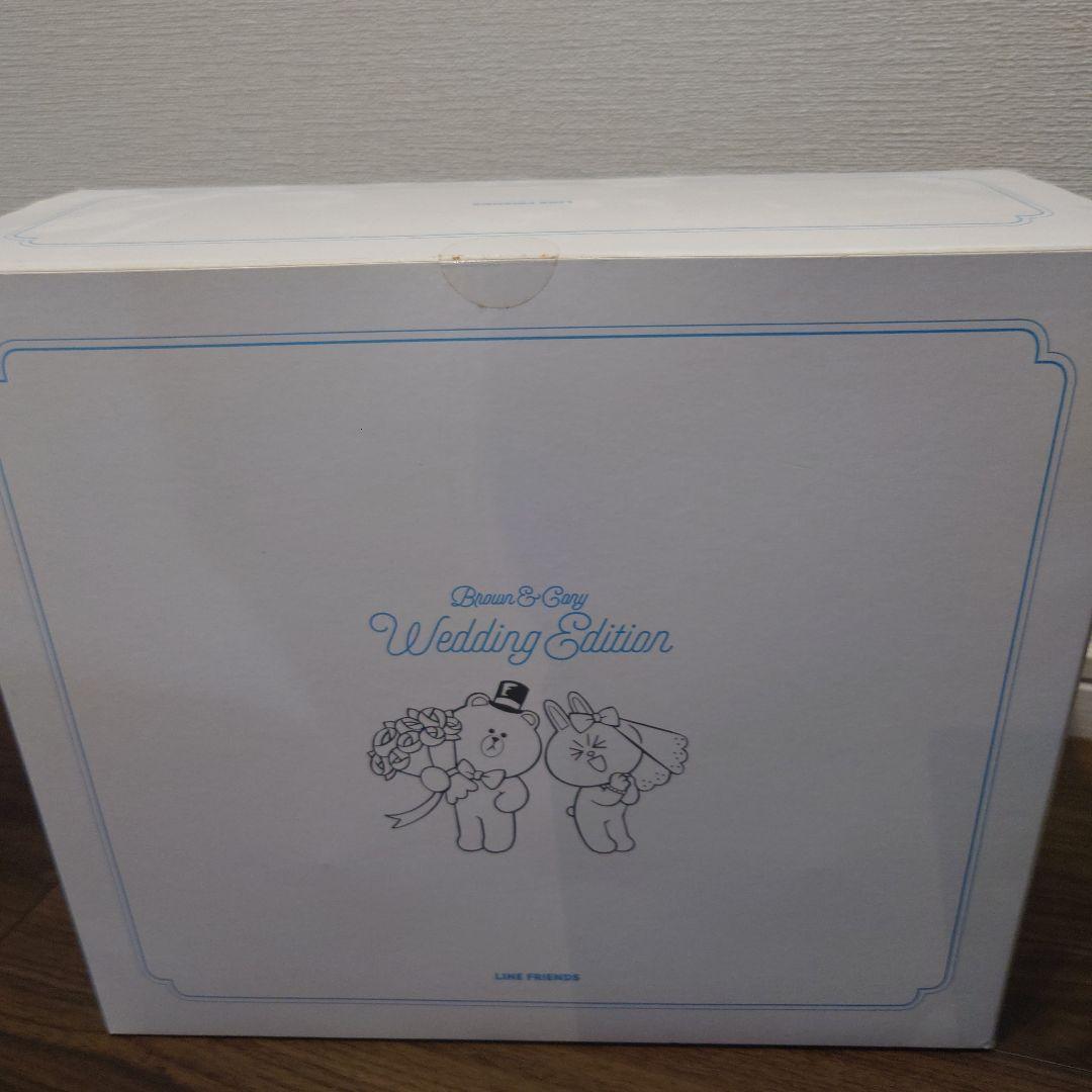 LINE FRIENDS ブラウン コニー ぬいぐるみ　ウェディング