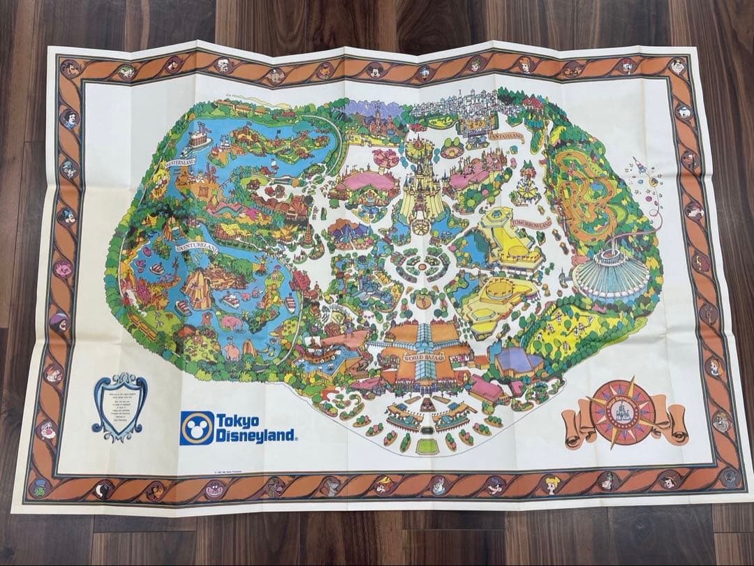 東京ディズニーランド ガイドマップ 1983年