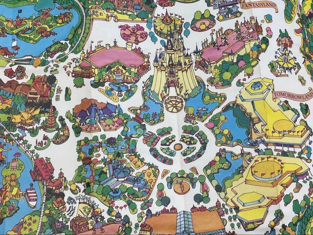 東京ディズニーランド ガイドマップ 1983年
