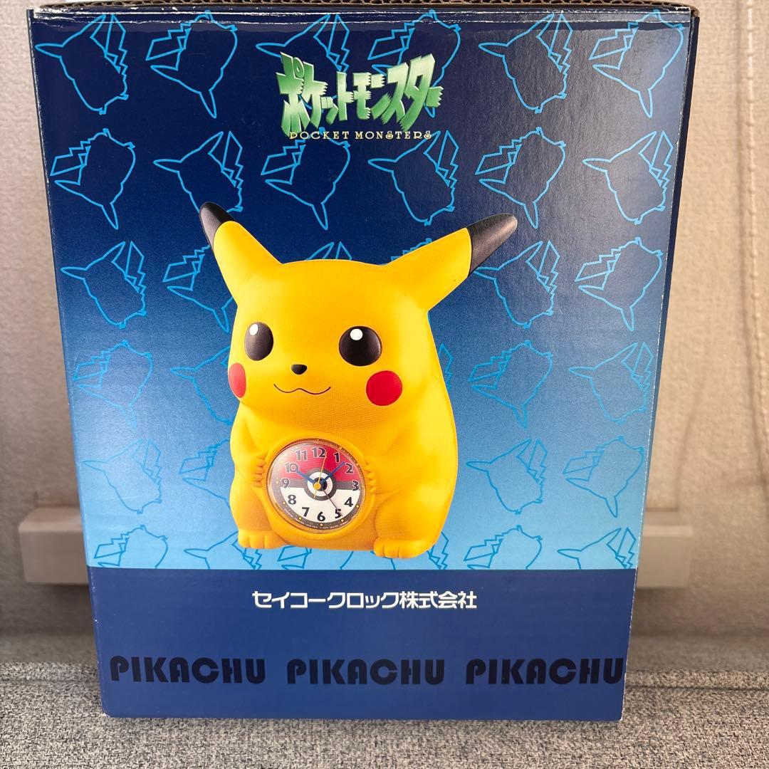 レア　ポケモンピカチュウ 目覚まし時計 任天堂　セイコー