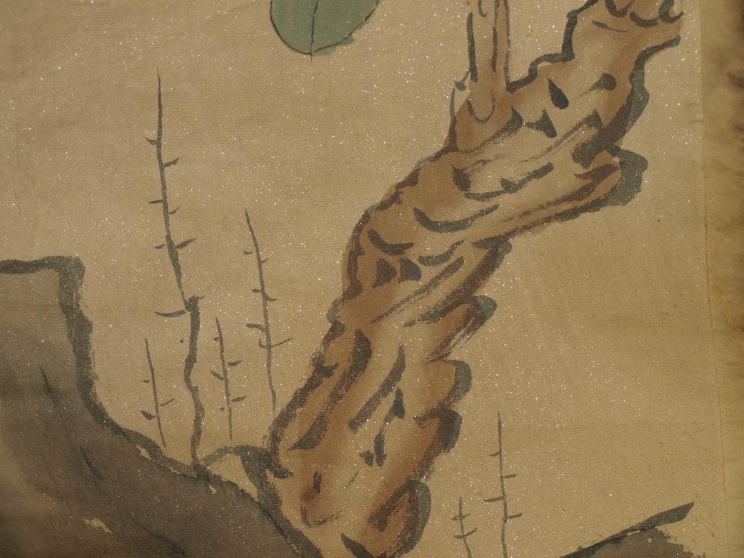 骨董市仕入れ品　中国古美術 近時代の掛軸　　肉筆保証 BD135A8-1