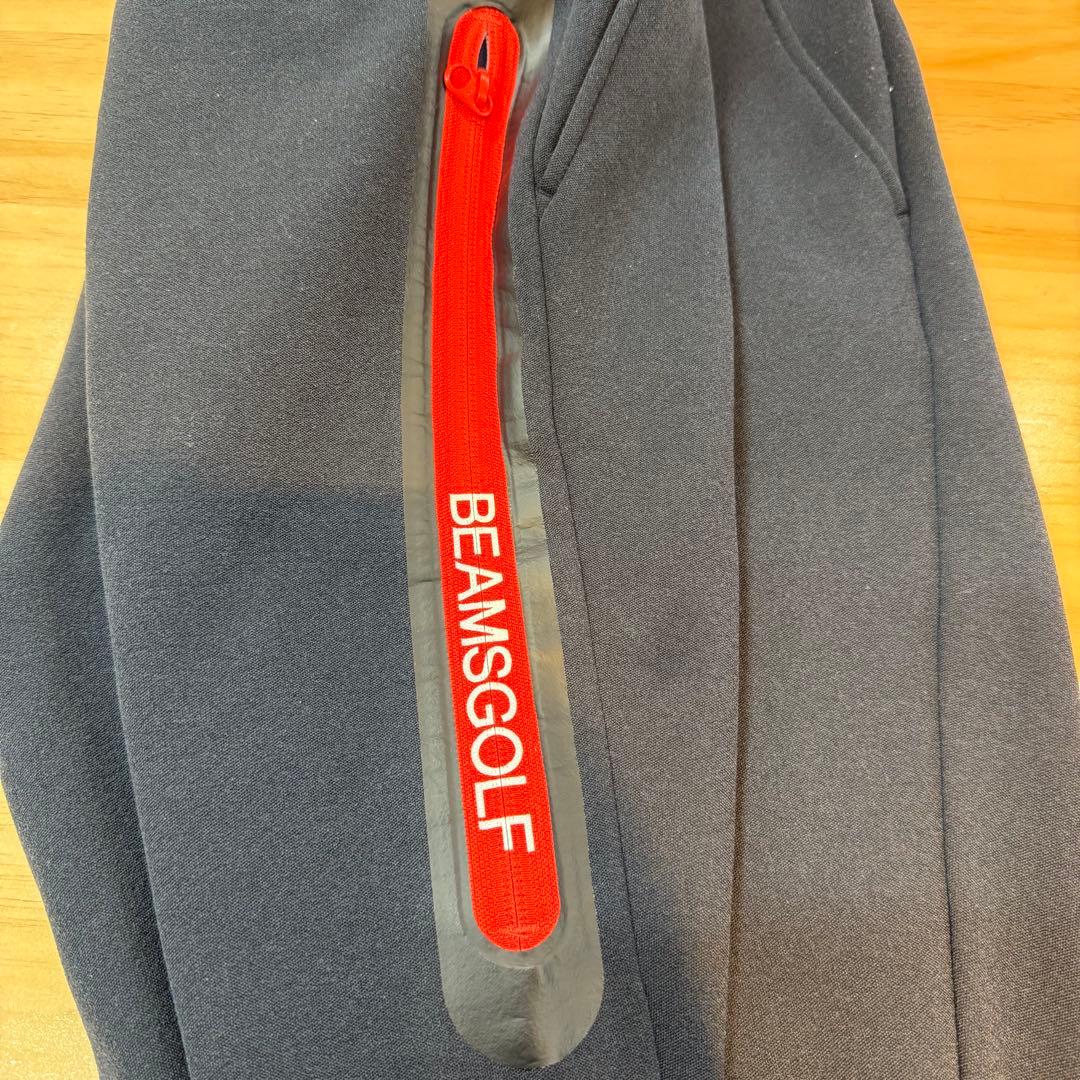 【中古美品】ビームスゴルフ　メンズXL サイドジップ　ストレッチパンツ　ネイビー