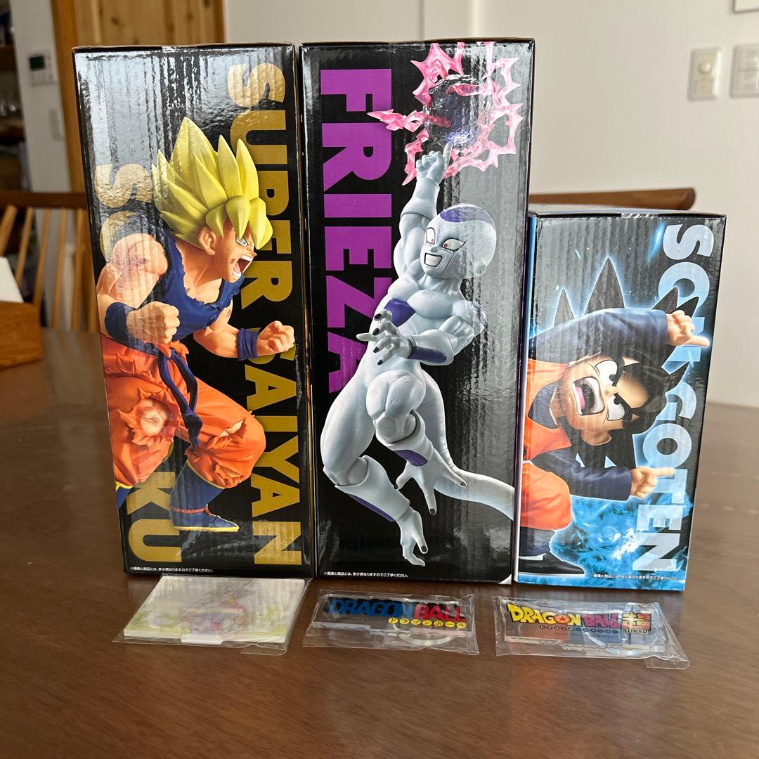 一番くじドラゴンボールB賞　孫悟空　C賞　フリーザ　D賞　孫悟天＆トランクス