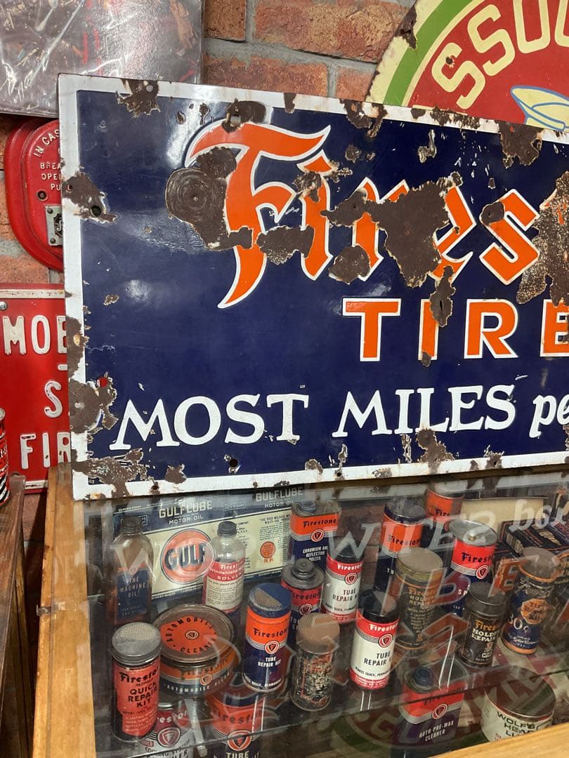 USA Firestoneタイヤ　看板