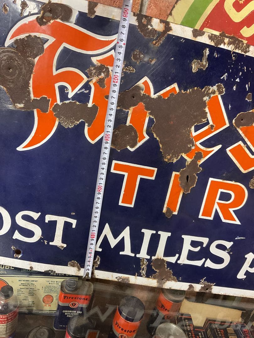 USA Firestoneタイヤ　看板