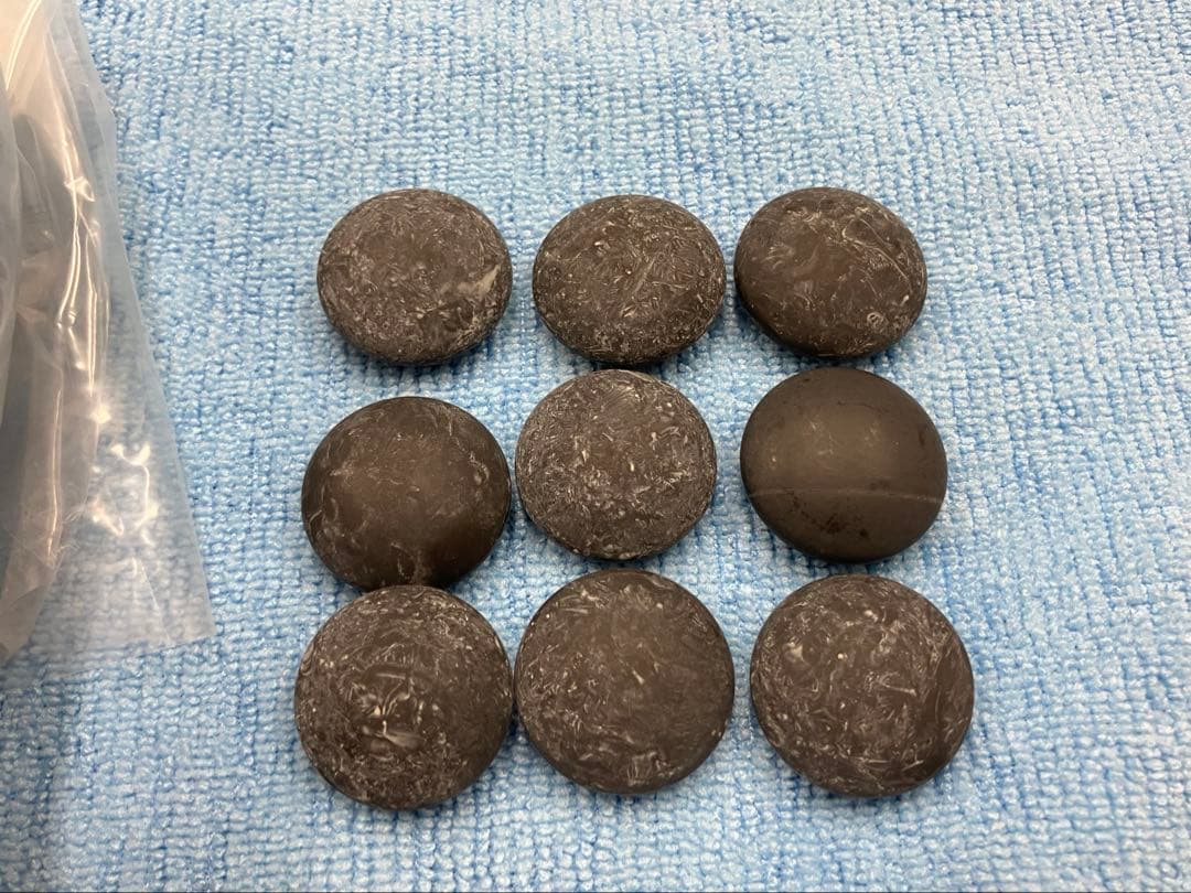 【新品未使用】囲碁　碁石　日向特製　本蛤　本那智黒　35号