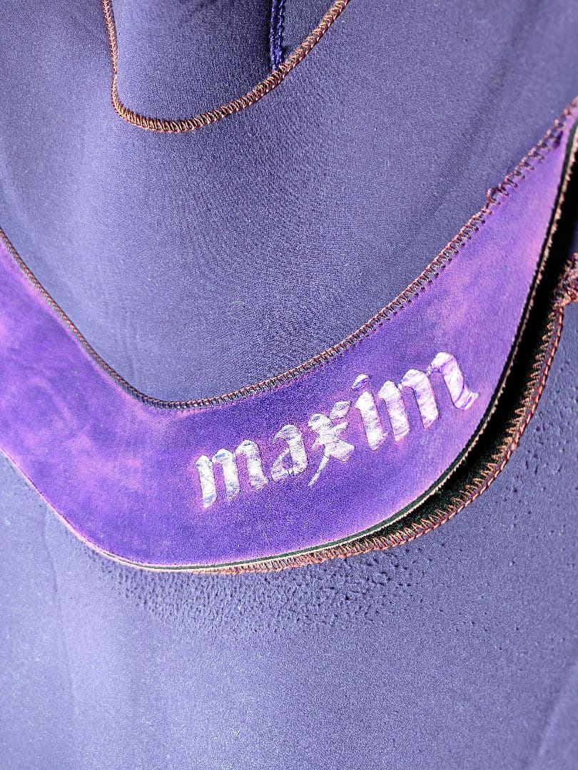 【美品】MAXIM 正規品　パープル　高級ウエットスーツ　ノンジップ　スプリング