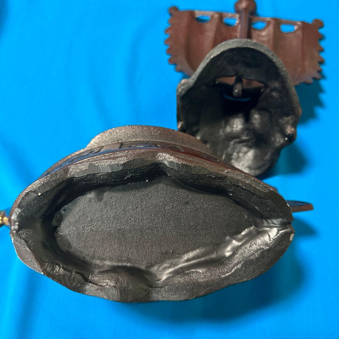 【HMZ719】高岡銅器　金属工芸品　宝船　置物　長期保管品