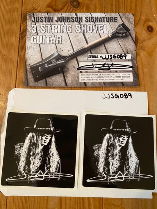 ギター Justin Johnson 3 strings shovel guitar