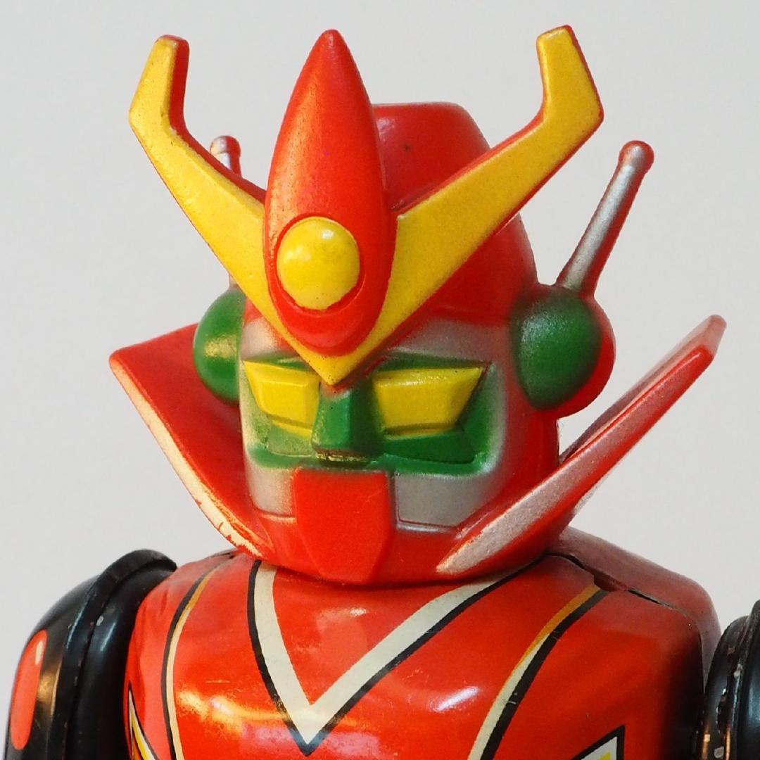 ブルマーク【メカンダーロボ 動作確認済】当時物ブリキ ゼンマイ歩行ロボットTIN