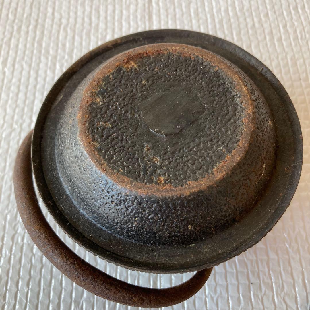 TS63 南部鉄器 鉄瓶 すずらんデザイン 鈴蘭 刻印あり 伝統工芸品 茶道具