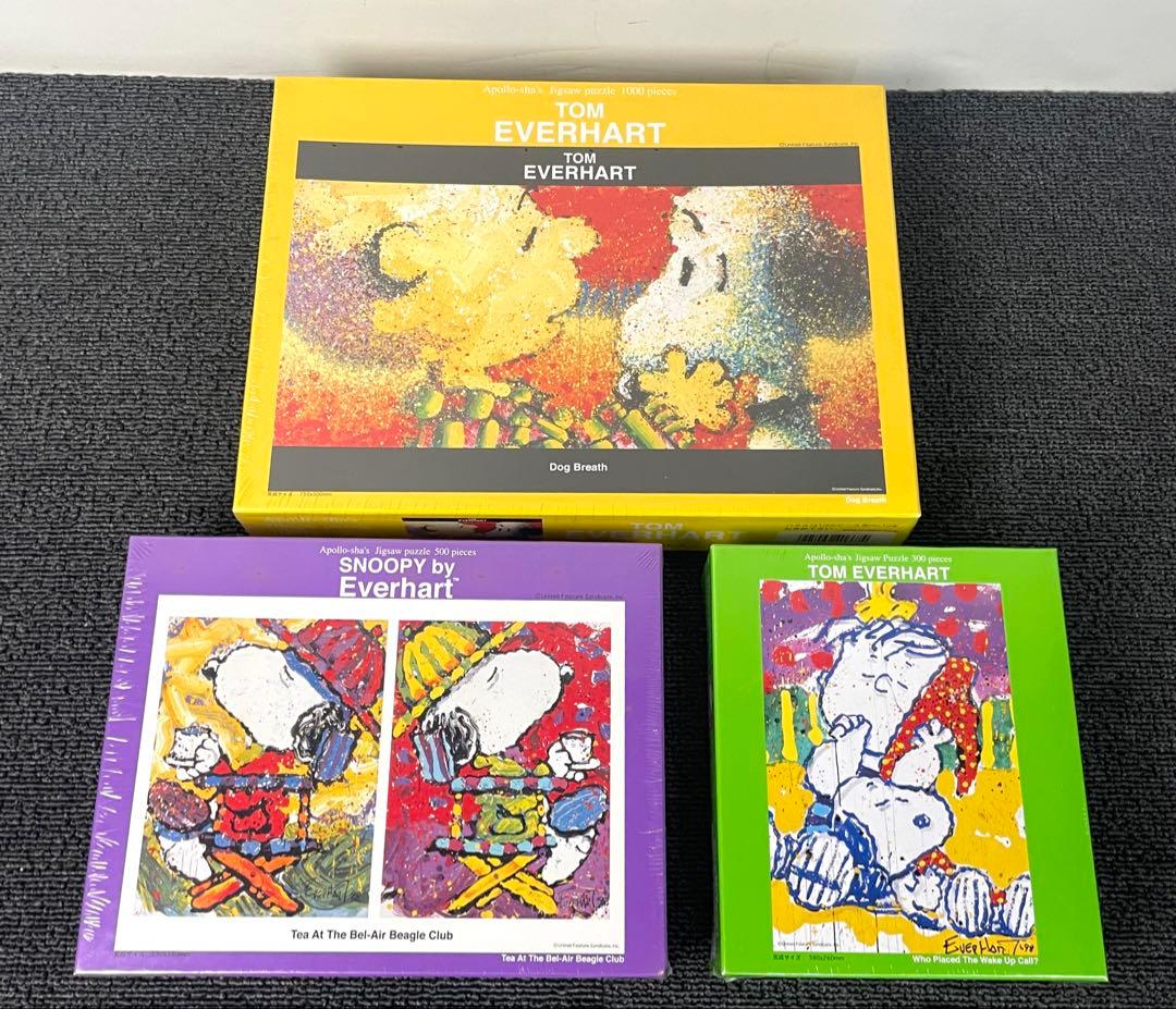 希少 未開封 スヌーピー トムエバハート ジグソーパズル 3点まとめ