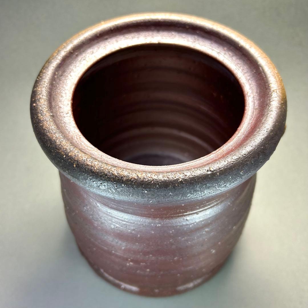 水指　『柴岡秀泉　備前焼』　お茶道具　茶道　共箱　工芸品