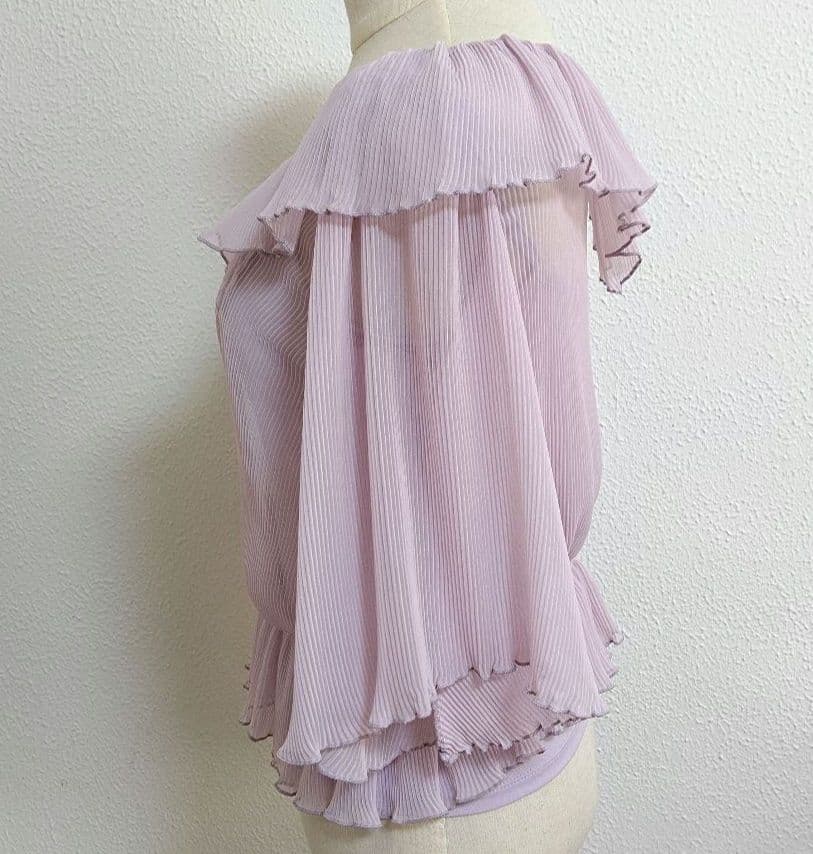 yuzu 茨城様☆チャコット　薄紫　M ラップスタイル　レッスンウェア　トップス