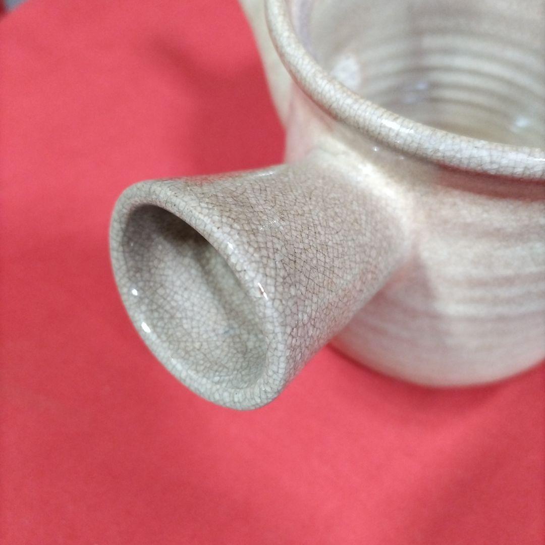 萩焼の大きな横手急須 田原陶兵衛 箱無 昭和初期 煎茶道具 宝瓶