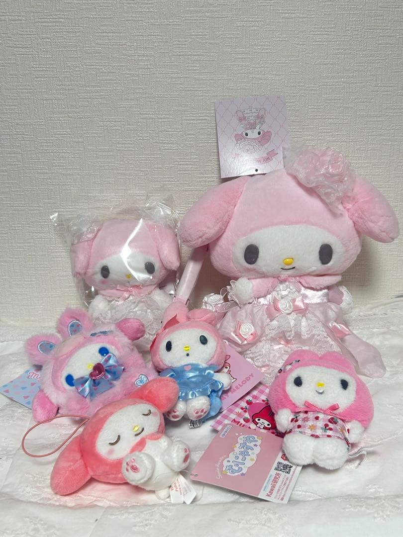 レディマイメロディ　ぬいぐるみ　ショルダーバッグ　サンリオ 6個セト