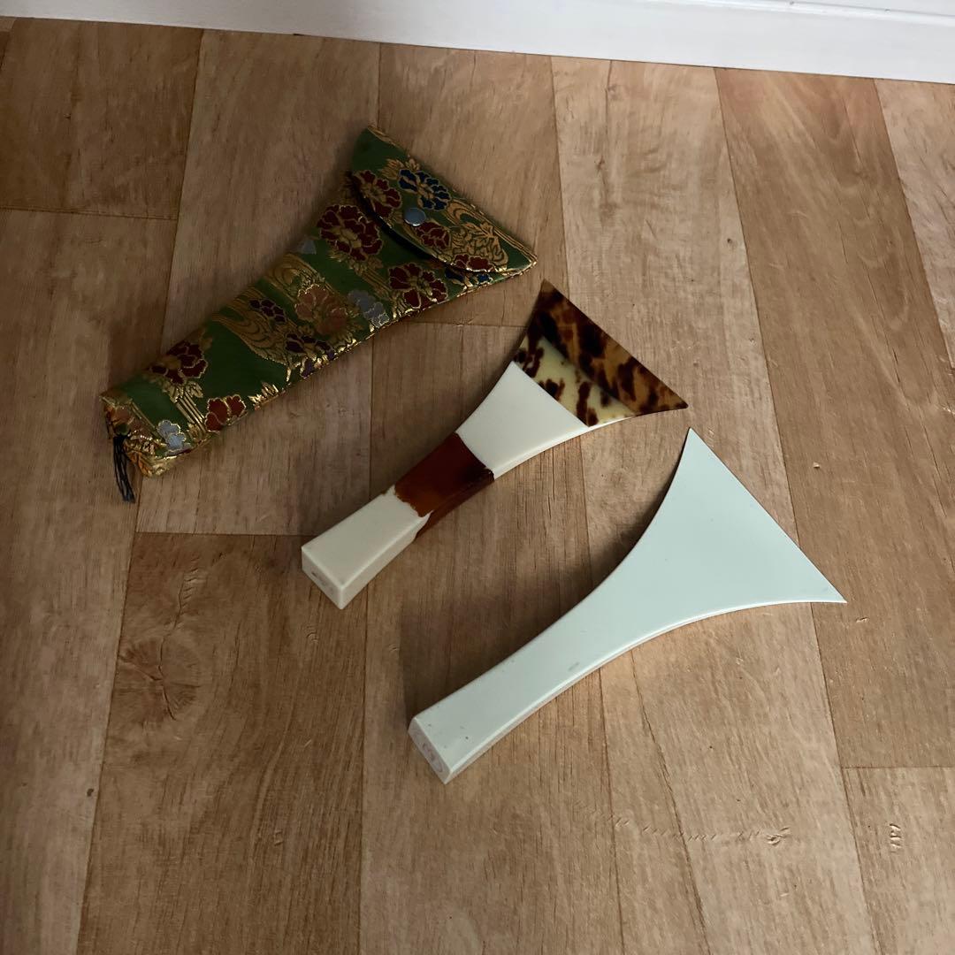 三味線 鼈甲撥 ケース付き おまけ撥付き