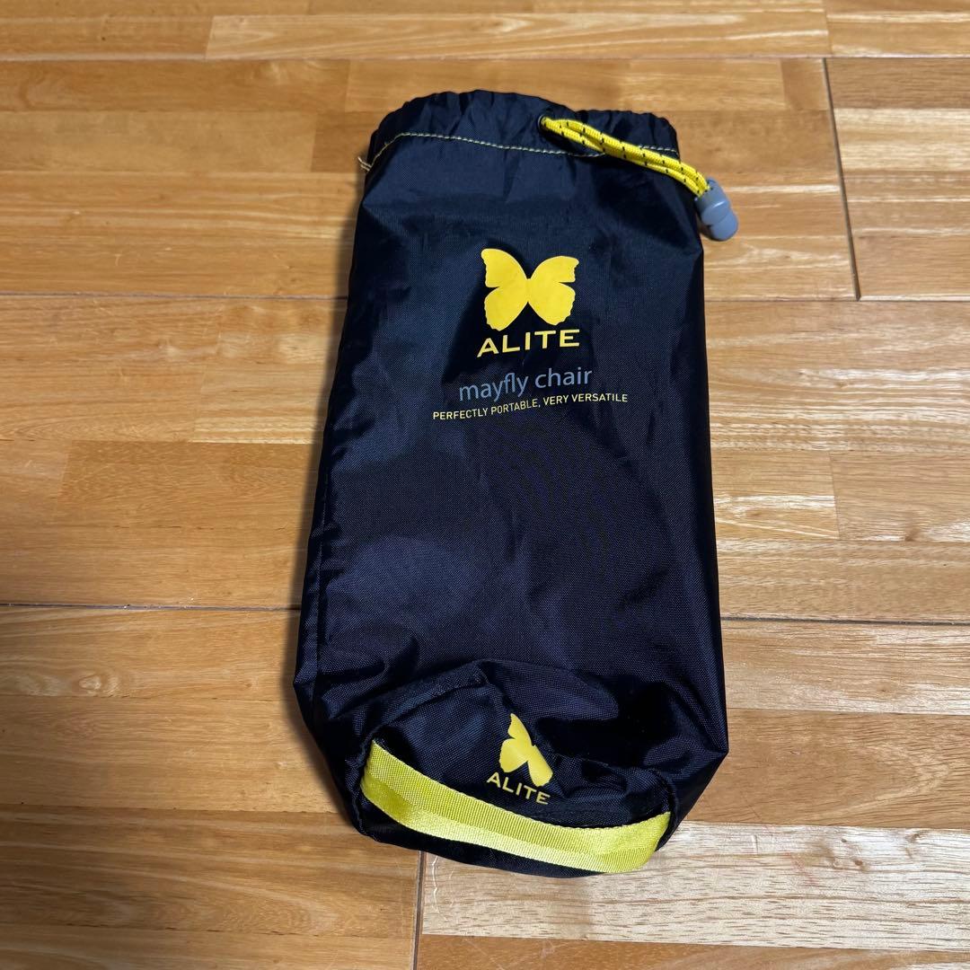 ALITE エーライトメイフライチェア黒　焚き火チェア　あぐらチェアブラック