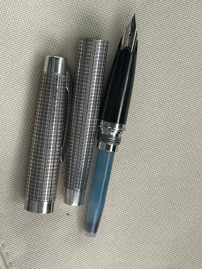 万年筆 PLATINUM プラチナ 18k WG 極細