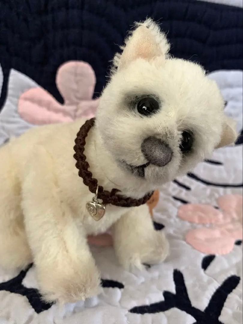 海外アーティスト作家　シルビアジルズ様　テディベア　ウエスティ