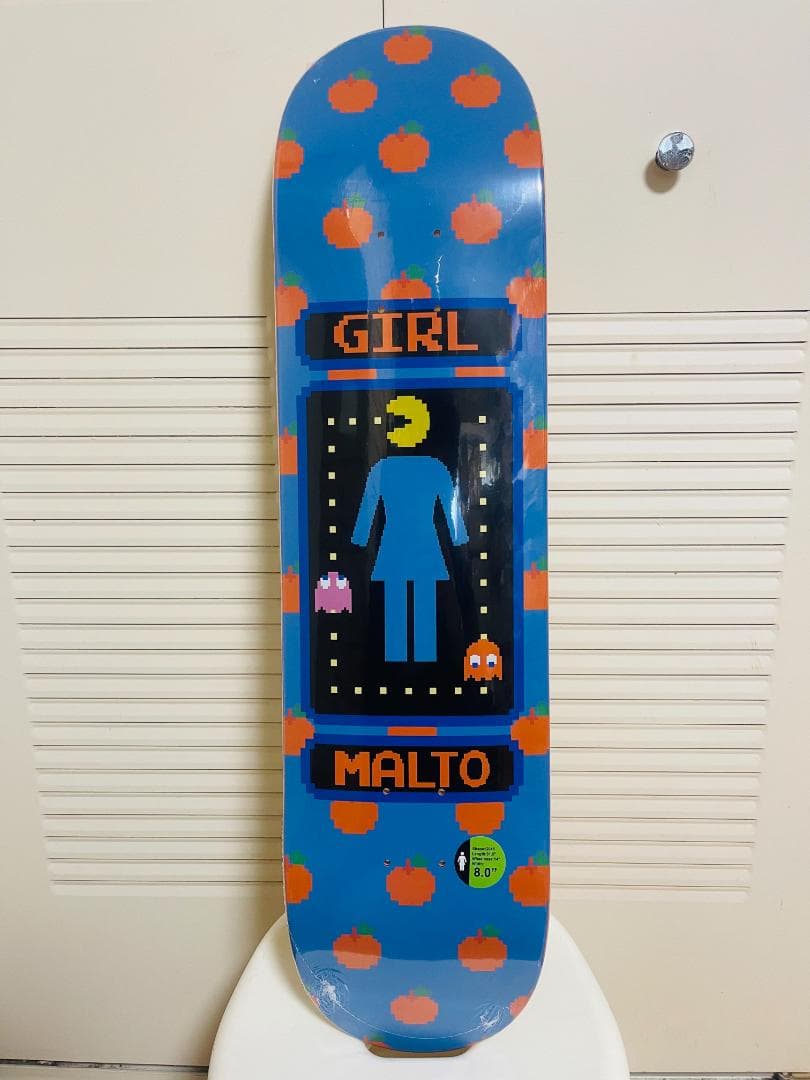 台湾製無地黒デッキテープ付きGIRL ガール　8.0デッキ