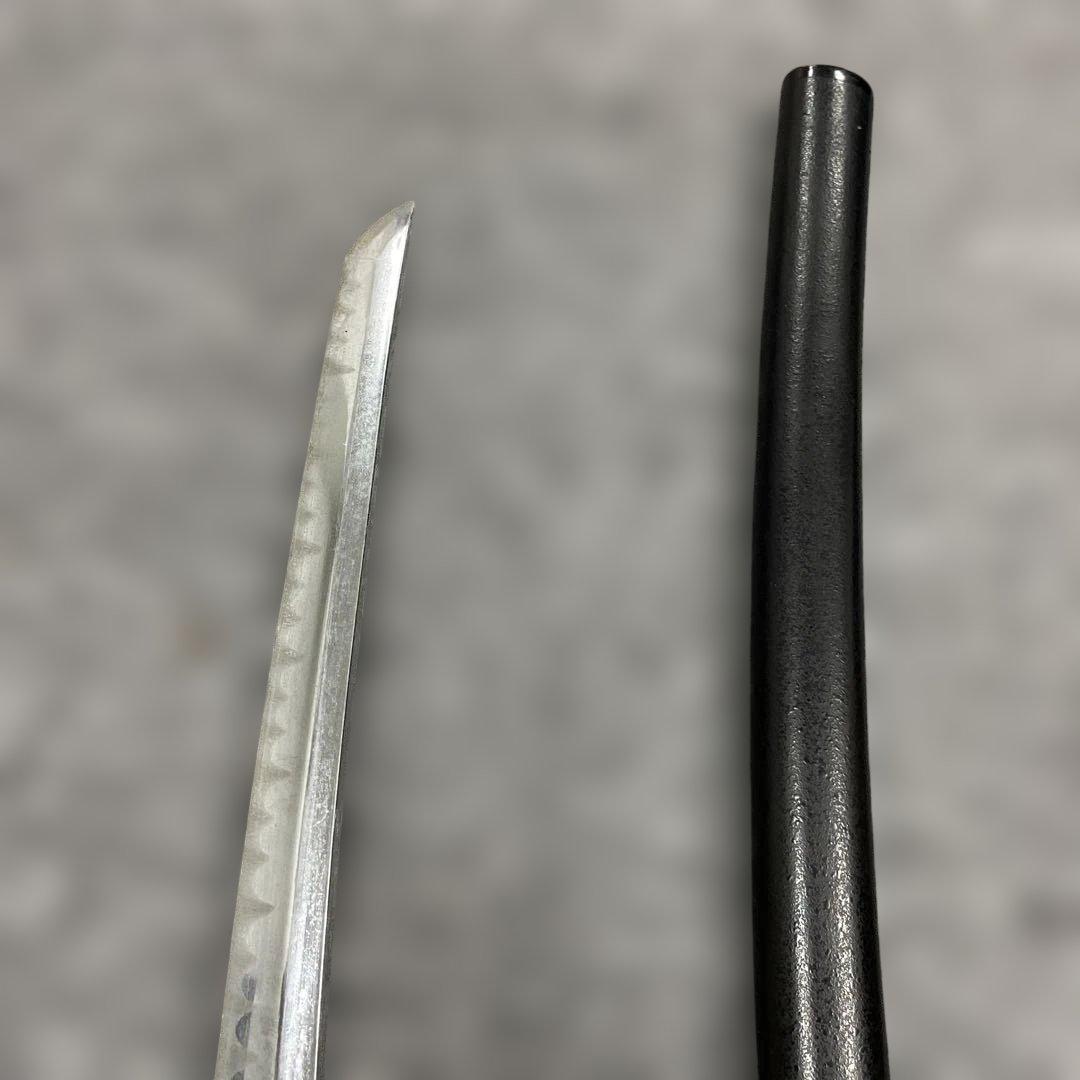 未開刃，模造刀、白鞘 刀 剣 長尺模造刀 模擬刀 舞踊 波紋刃 青い柄の刀