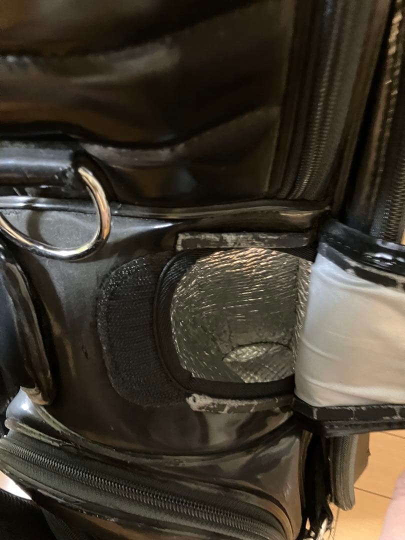 PRGR ゴルフバッグ ブラック　プロ仕様モデル　保温ドリンクホルダー付