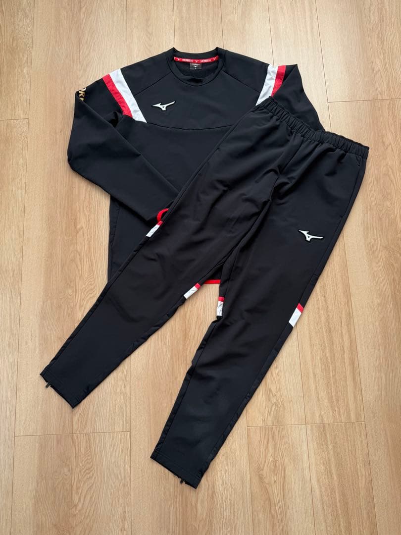 ミズノ モレリア MORELIA テックシールドピステシャツ　ピステパンツ　Ｌ