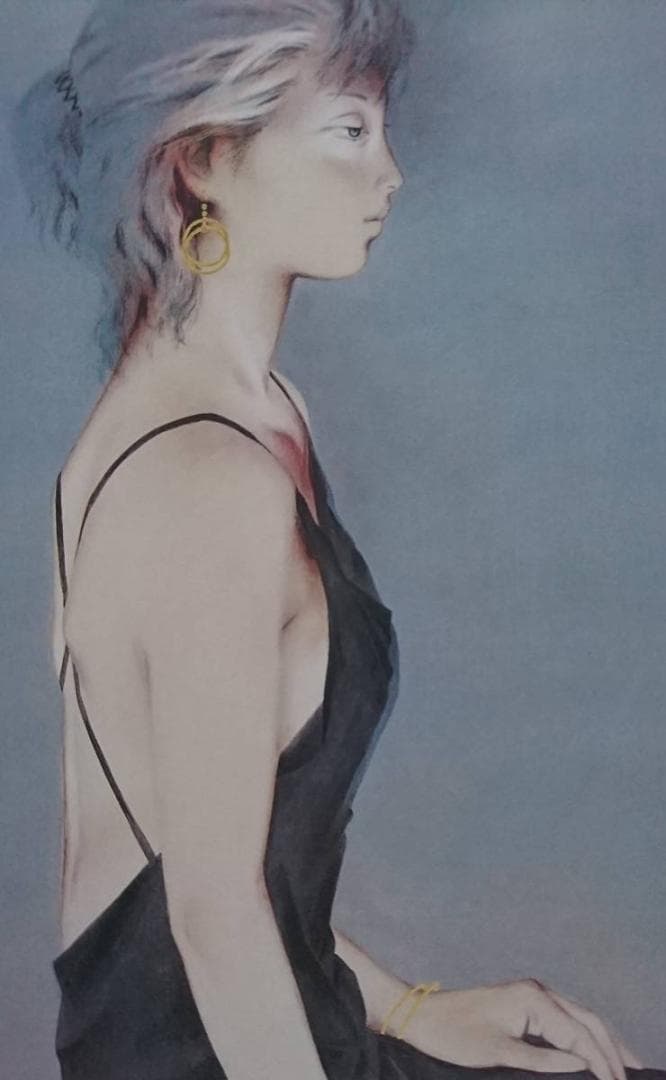 北田 克己、くちなしのころ、厳選、希少画集画、新品高級額 額装付