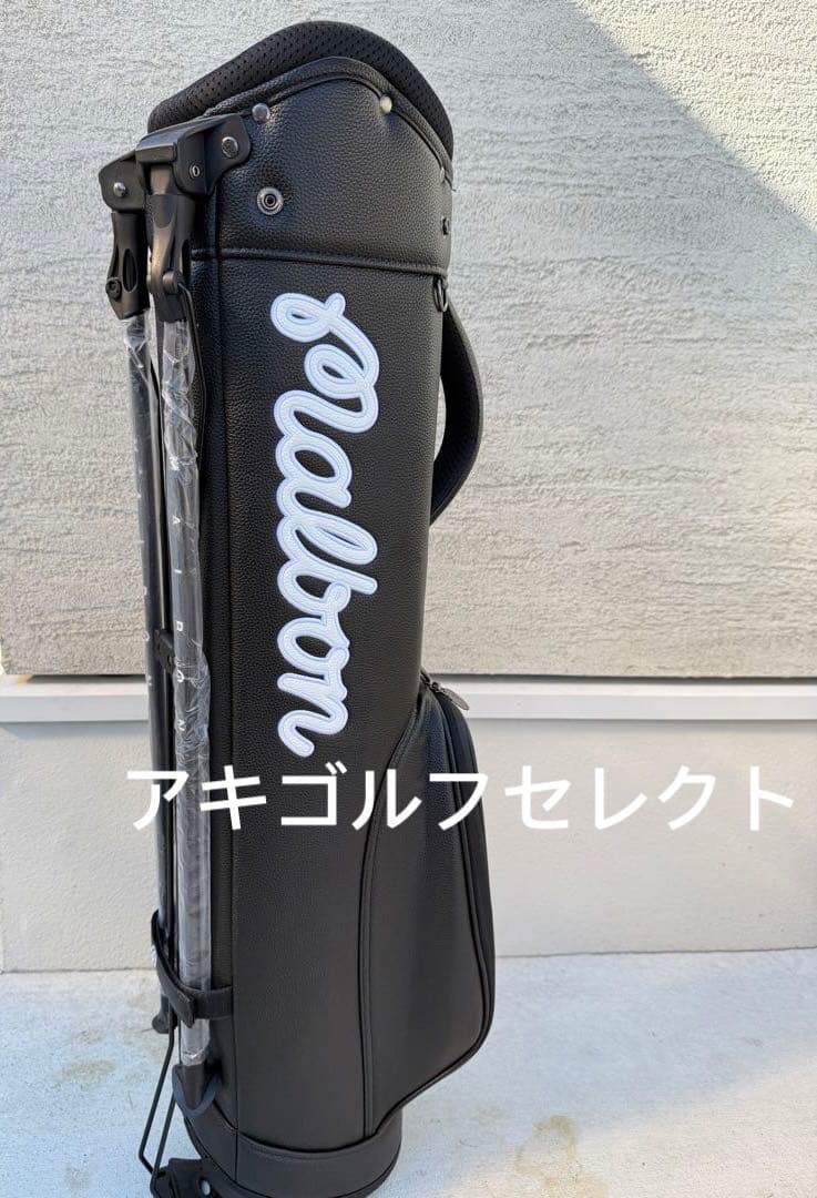 即日発送マルボン Malbon 新作 ゴルフキャディバッグスタンド式　ブラック