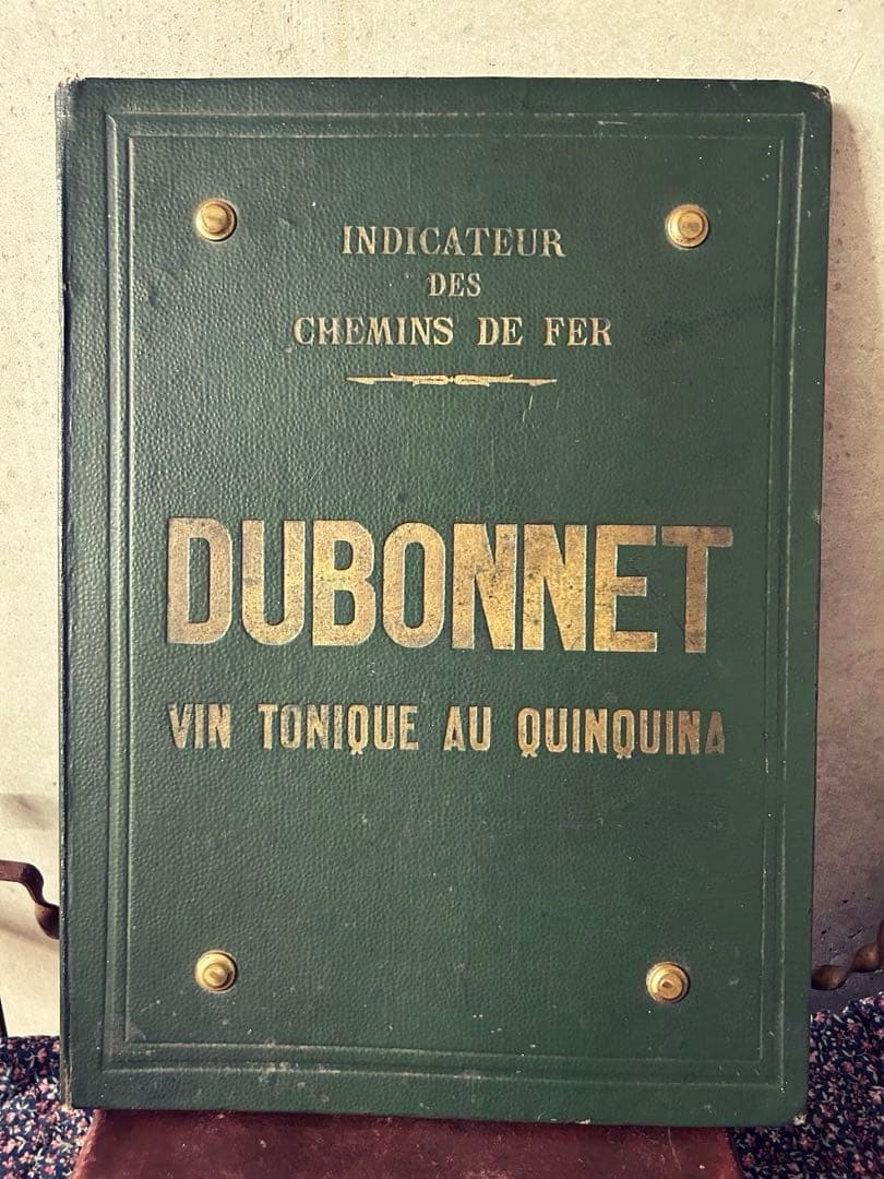 希少☆ フランス　アンティーク　DUBONNET ワイン　メニューブック