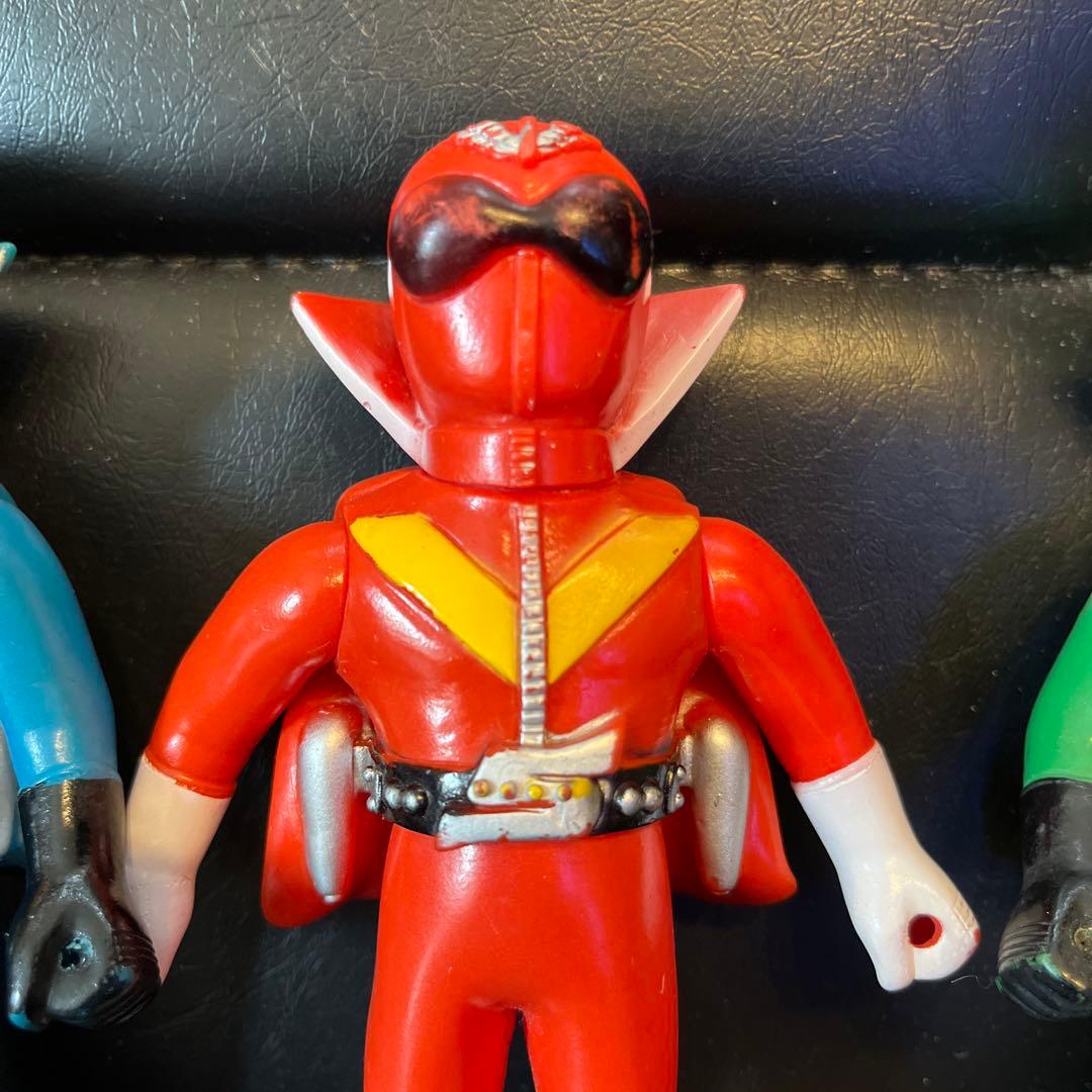 ゴレンジャー　ソフビ　当時物