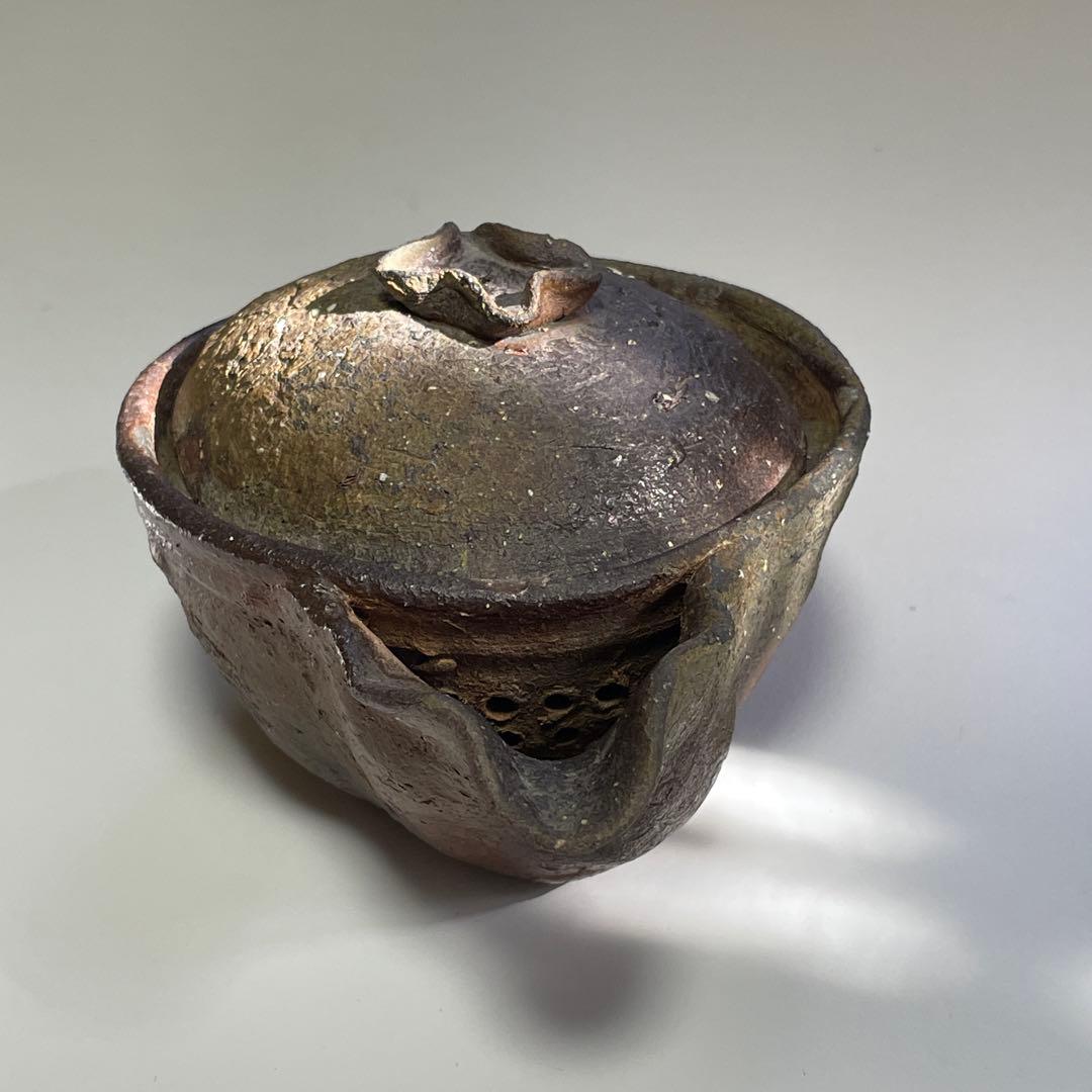 國吉清尚 焼締 珊瑚紋 宝瓶 急須 片口 国吉清尚 沖縄 やちむん