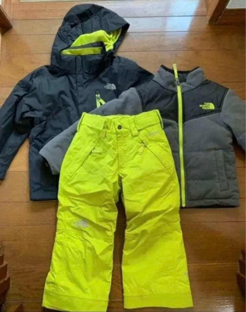 ノースフェイス　98〜107cm 4way ジャケット パンツ スキースノボ　雪
