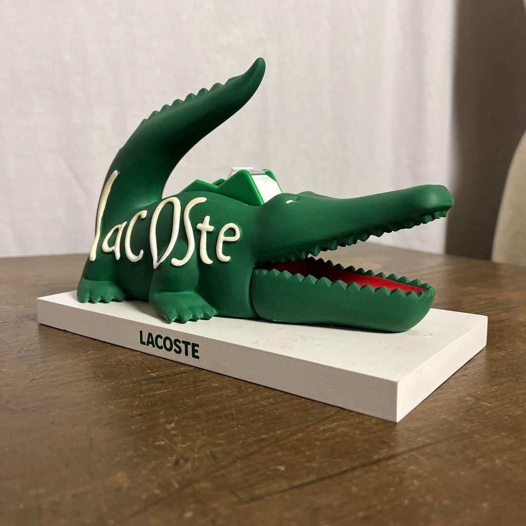 希少◾️Lacoste ラコステ テープカッター 置物 オブジェ 鰐 ワニ