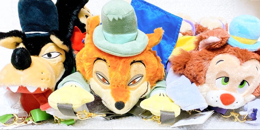 マルチポシェット　正直ジョン　ギデオン　ビッグバッドウルフ　ディズニー　ピノキオ