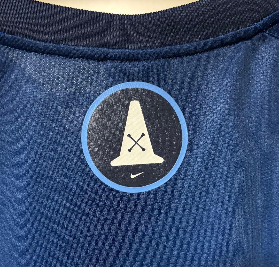 【希少/廃盤】NIKE NFTB フットサルシャツ センターロゴ 骨デザイン L
