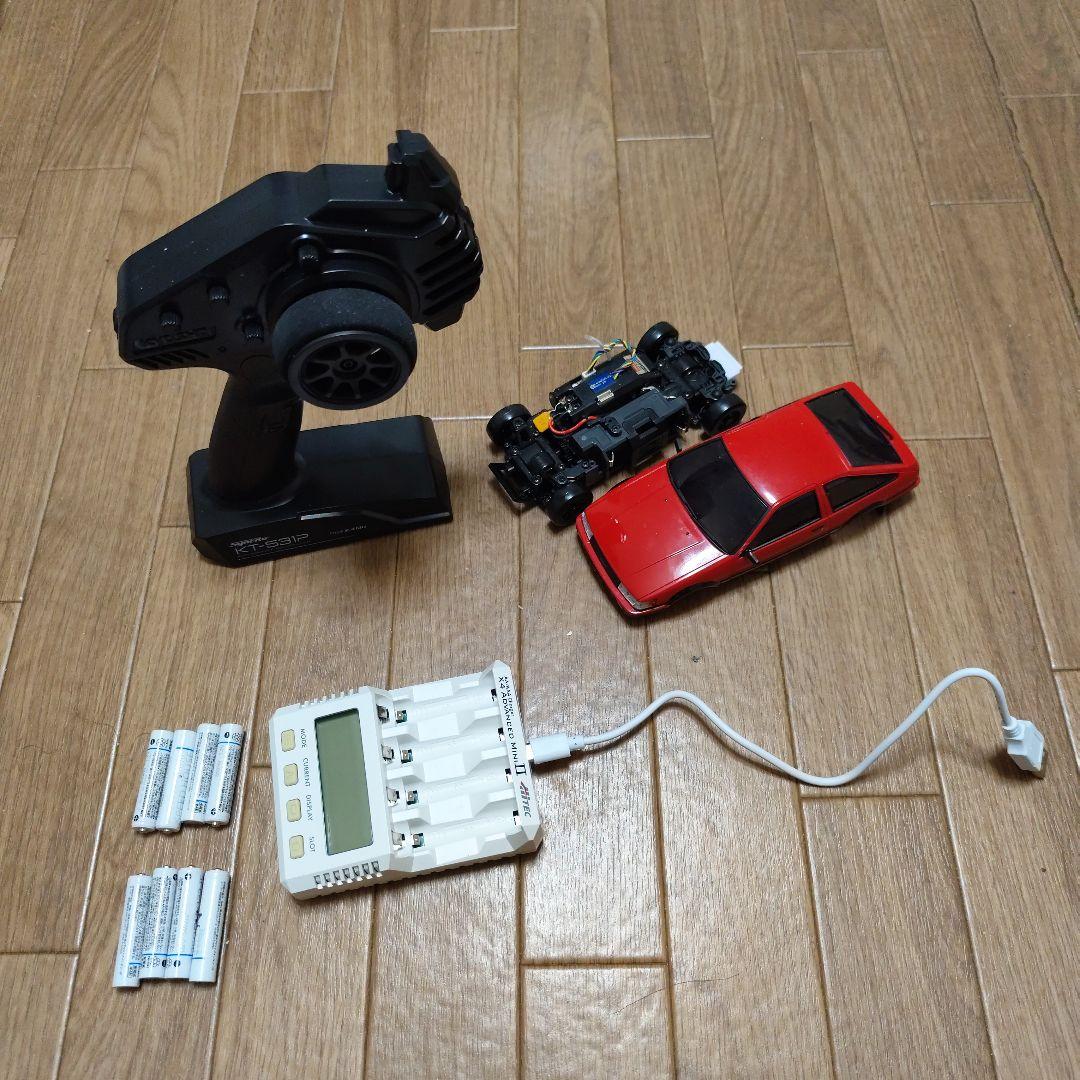 【送料込み】京商ミニッツAWD AE86 ジャイロ付き 充電器付きフルセット