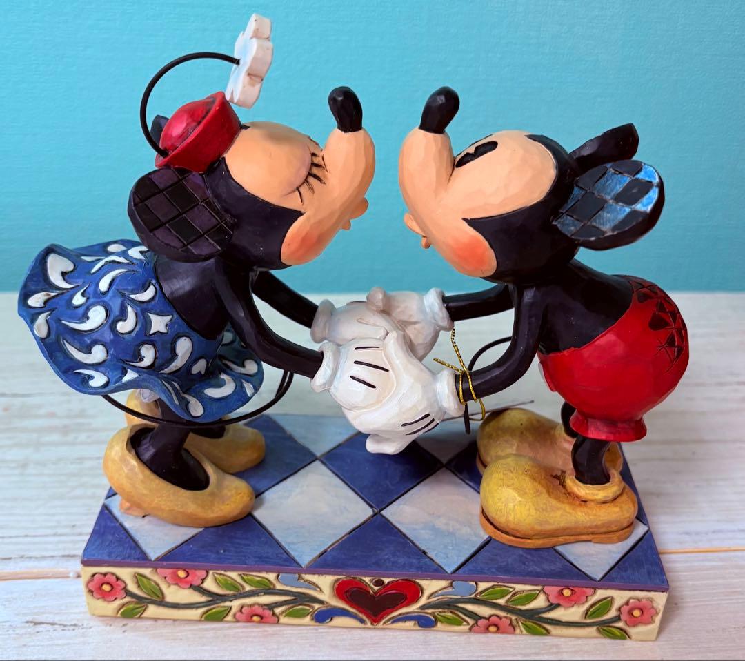 ミッキー★ミニーラブラブ　置物