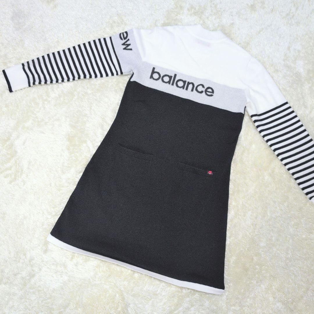 【美品】ニューバランスゴルフ　モックネックニットワンピース　L