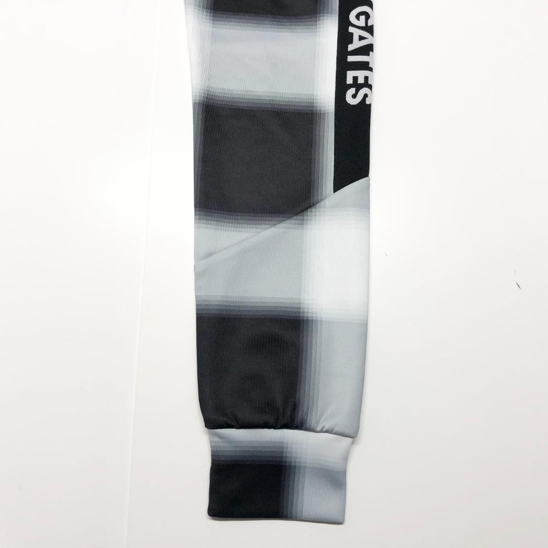 ○★新品未使用　パーリーゲイツ　チェック柄　ジップアップパーカー　1　ネイビー系