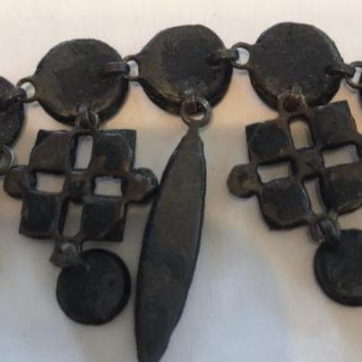 フレンチジェット　ネックレス　チョーカー　1800年代半ば