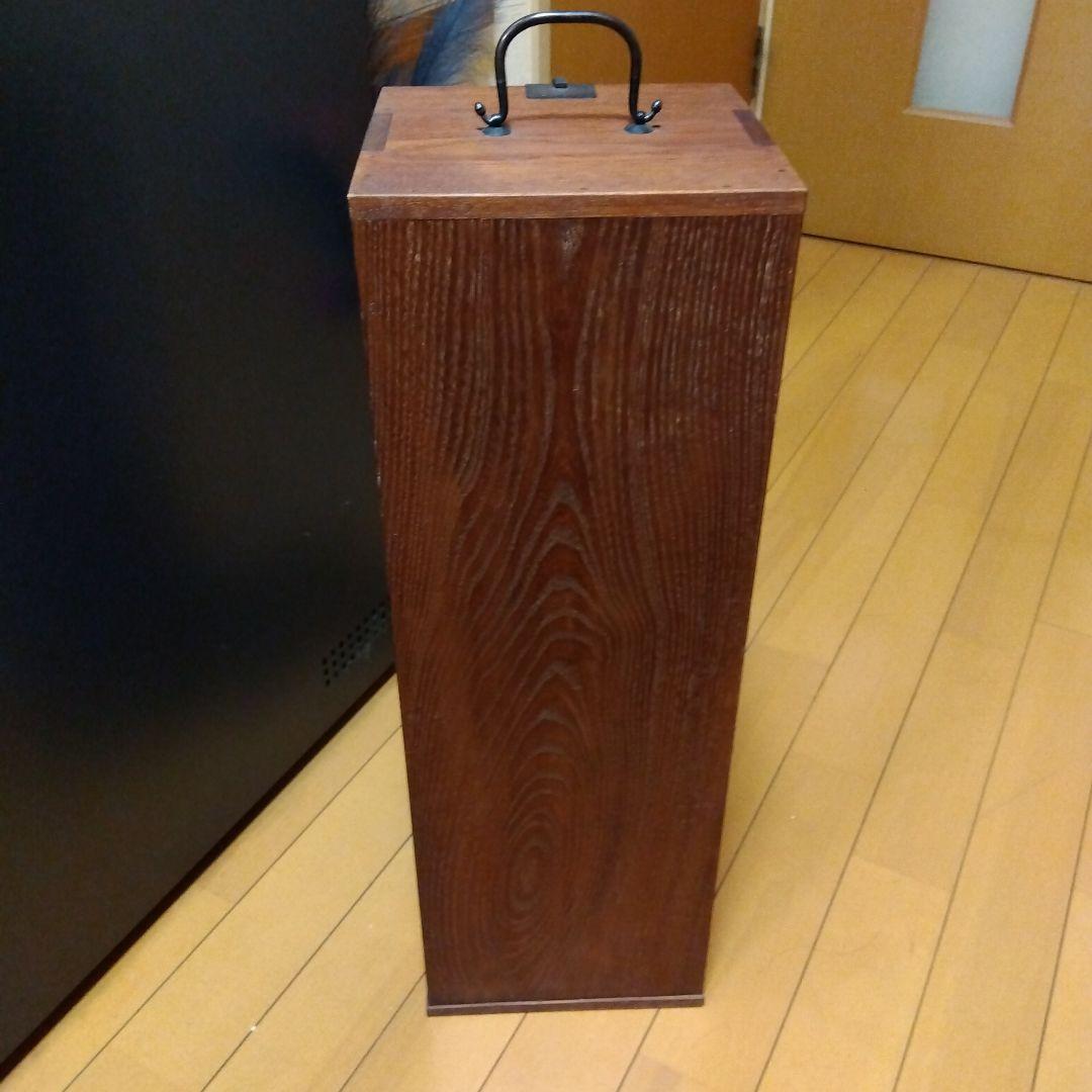 木製茶道具箱セット 　黒茶碗　水指染付