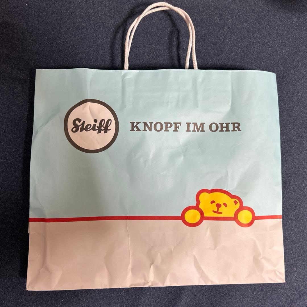 シュタイフ/Steiff製　ネコ　ぬいぐるみ　PAWS グレー