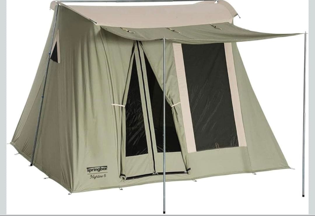 ②スプリングバーテント:ハイライン6/カーカムス(ポールのみ)