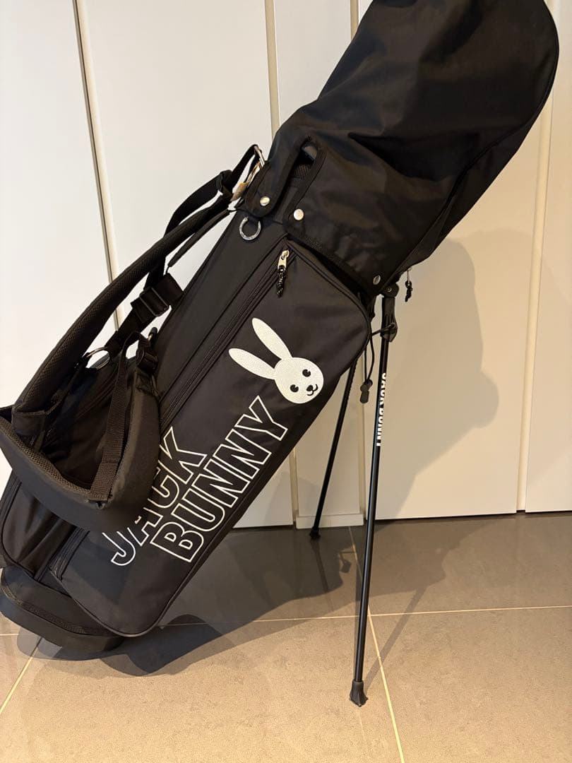 JACK BUNNY ゴルフバッグ・キャディバッグ ブラック　クラブセット