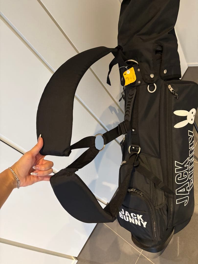 JACK BUNNY ゴルフバッグ・キャディバッグ ブラック　クラブセット