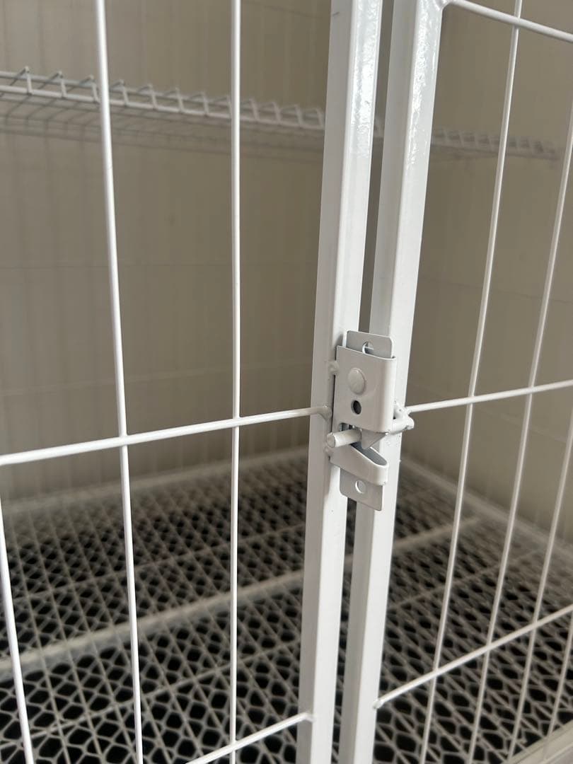 キャットケージ 3段タイプ 78cm キャスター付き　ホワイトカラー