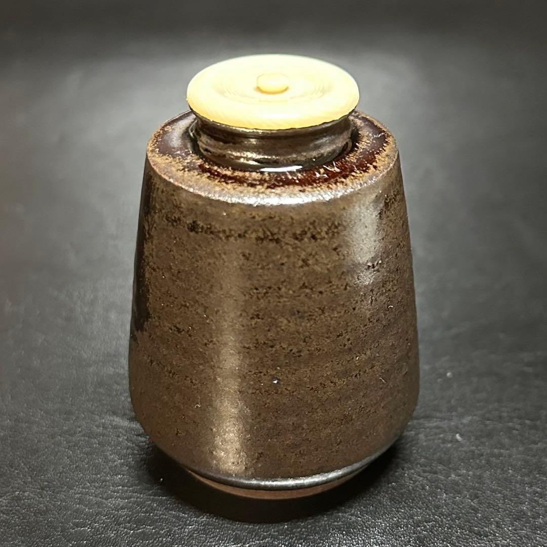 c*o様 ★茶道具！廣澤写 金華山 茶入！剣先純子『笹田 仁史』作！共箱/仕覆/