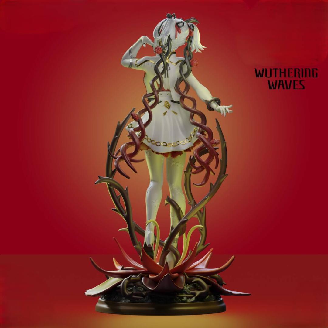 23cm 未塗装未組立　ガレージキット　鳴潮　Wuthering Waves　椿